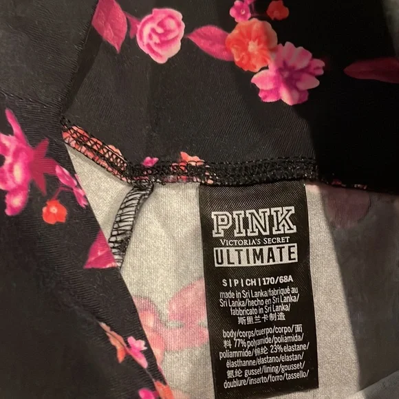 Victoria’s Secret PINK Sport leggings size Small 🌸Floral Print - Picture 4 of 7